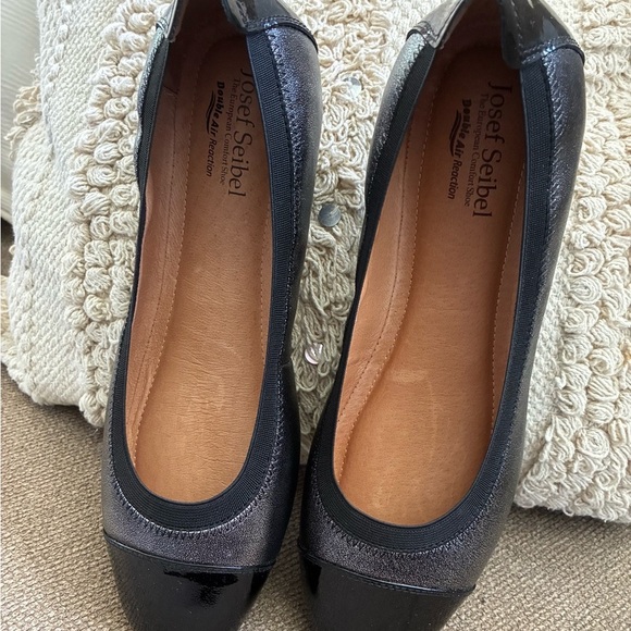Josef Seibel Women's NEW Pippa Basalt Black /Metallic Ballet Flats 42 EU - Picture 9 of 9